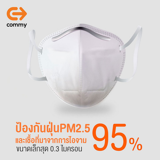 COMMY หน้ากากกันฝุ่น KN95 COMMY หน้ากากกันฝุ่น KN95