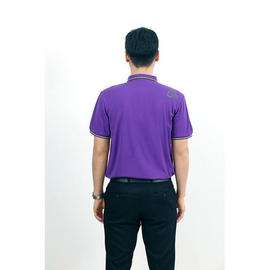 CP ALL เสื้อโปโลชาย Upcycling สีม่วง CP ALL เสื้อโปโลชาย Upcycling สีม่วง