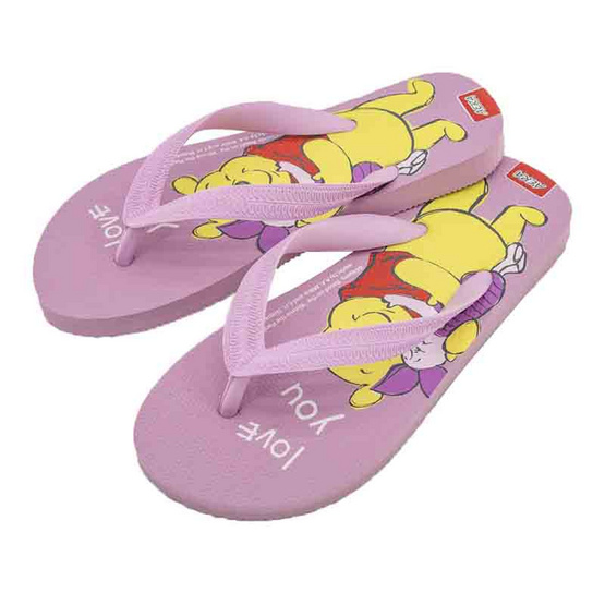 รองเท้าแตะลายหมีพูห์PH3572 สีชมพู รองเท้าแตะลายหมีพูห์PH3572 สีชมพู