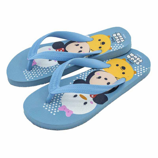 รองเท้าแตะลายTsum Tsum TS3576 สีฟ้า รองเท้าแตะลายTsum Tsum TS3576 สีฟ้า