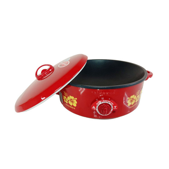 HANABISHI กระทะไฟฟ้าเคลือบเทฟลอน ฝาทึบ ขนาด 12 นิ้ว รุ่น HGP-140 HANABISHI กระทะไฟฟ้าเคลือบเทฟลอน ฝาทึบ ขนาด 12 นิ้ว รุ่น HGP-140