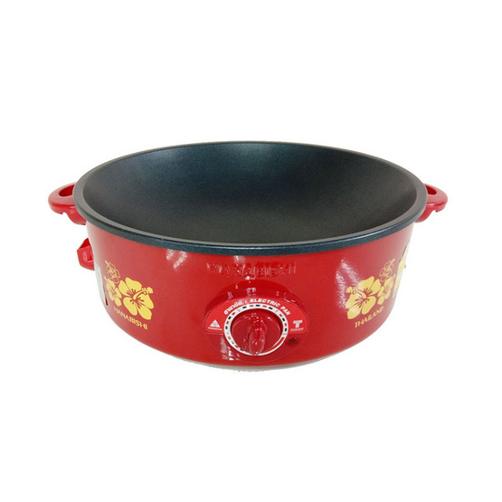 HANABISHI กระทะไฟฟ้าเคลือบเทฟลอน ฝาทึบ ขนาด 12 นิ้ว รุ่น HGP-140 HANABISHI กระทะไฟฟ้าเคลือบเทฟลอน ฝาทึบ ขนาด 12 นิ้ว รุ่น HGP-140