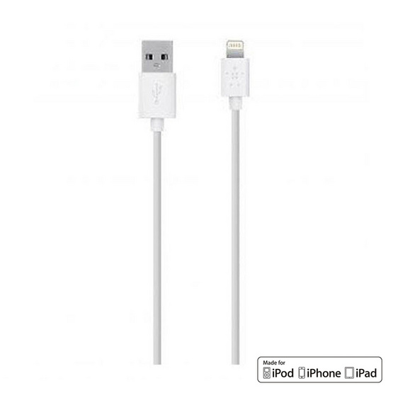 Belkin สายชาร์จ iPhone รุ่น F8J023bt04 1.2 เมตร Belkin สายชาร์จ iPhone รุ่น F8J023bt04 1.2 เมตร