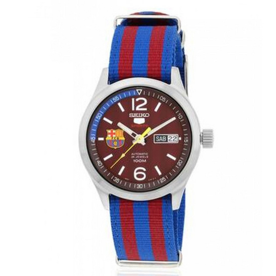 SEIKO นาฬิกาข้อมือ 5 FC Barcelona Special Edition SRP305K1 SEIKO นาฬิกาข้อมือ 5 FC Barcelona Special Edition SRP305K1