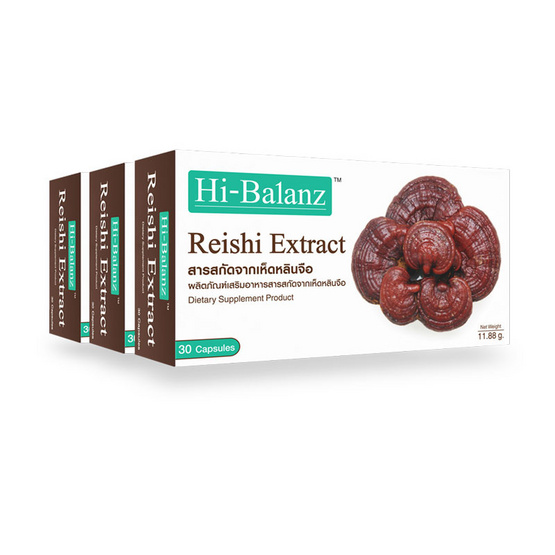 Hi-Balanz Reishi Extract 30 แคปซูล แพ็ค 3 Hi-Balanz Reishi Extract 30 แคปซูล แพ็ค 3