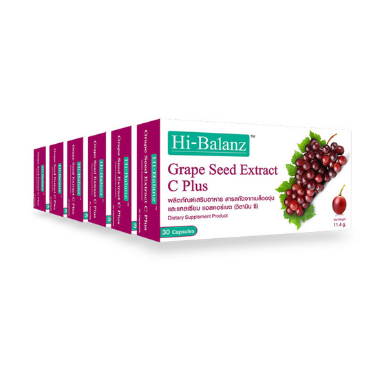 Hi-Balanz Grape Seed 30 แคปซูล แพ็ค 6 Hi-Balanz Grape Seed 30 แคปซูล แพ็ค 6