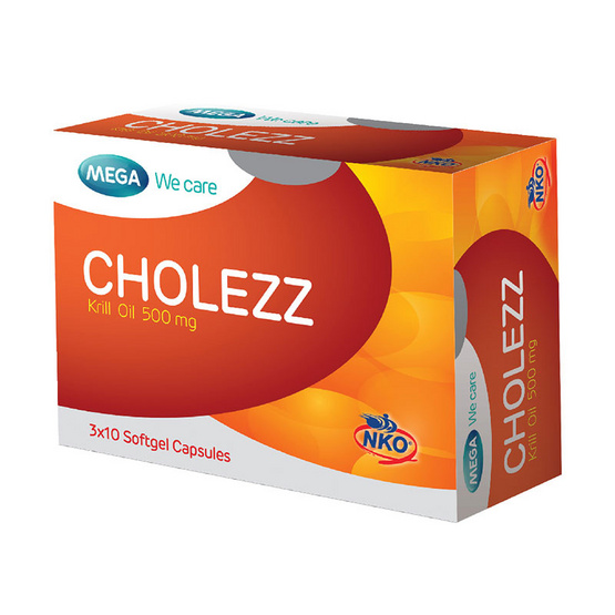 Mega We Care CHOLEZZ สูตรรวมโอเมก้า 3 6 9 บรรจุ 30 แคปซูล Mega We Care CHOLEZZ สูตรรวมโอเมก้า 3 6 9 บรรจุ 30 แคปซูล