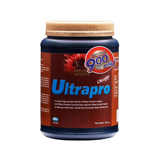Mega We Care ULTRAPRO (CHOCOLATE) เวย์โปรตีนสูตรครบถ้วน บรรจุ 900 กรัม Mega We Care ULTRAPRO (CHOCOLATE) เวย์โปรตีนสูตรครบถ้วน บรรจุ 900 กรัม