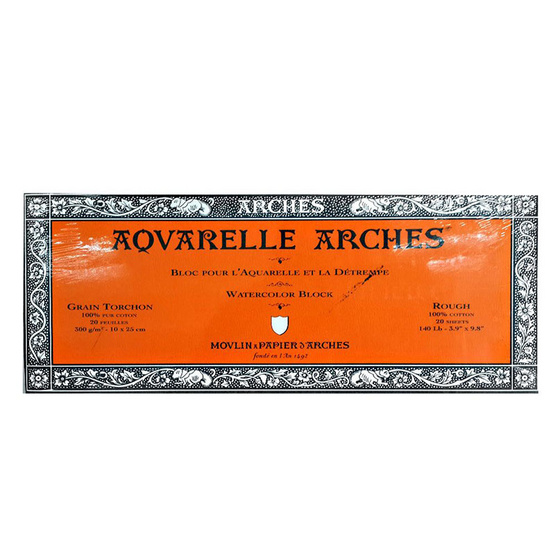 Arches บล็อคอาร์เช่ 15x30 ซม. 300G ผิวหยาบ 0004528 Arches บล็อคอาร์เช่ 15x30 ซม. 300G ผิวหยาบ 0004528
