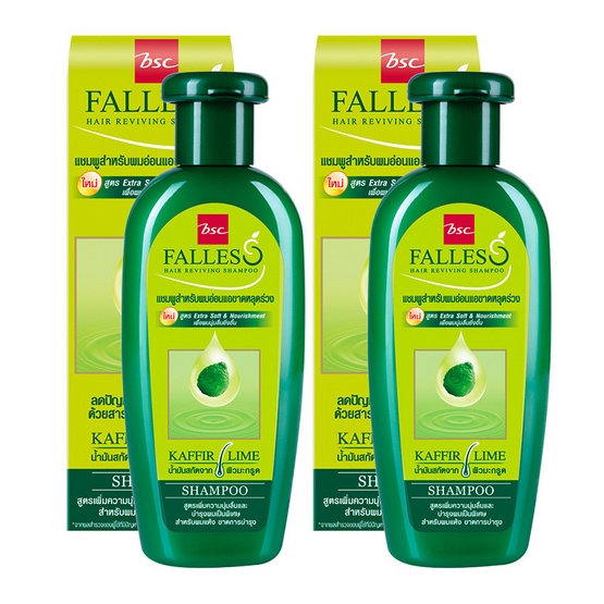 Falless Hair Shampoo 180ml Pack2 #สูตรผมหนานุ่มแข็งแรง Falless Hair Shampoo 180ml Pack2 #สูตรผมหนานุ่มแข็งแรง